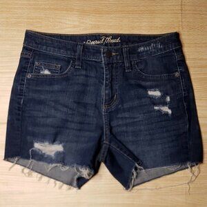 Universal Thread Womens Midrise Boyfriend Distressed Denim Shorts 4